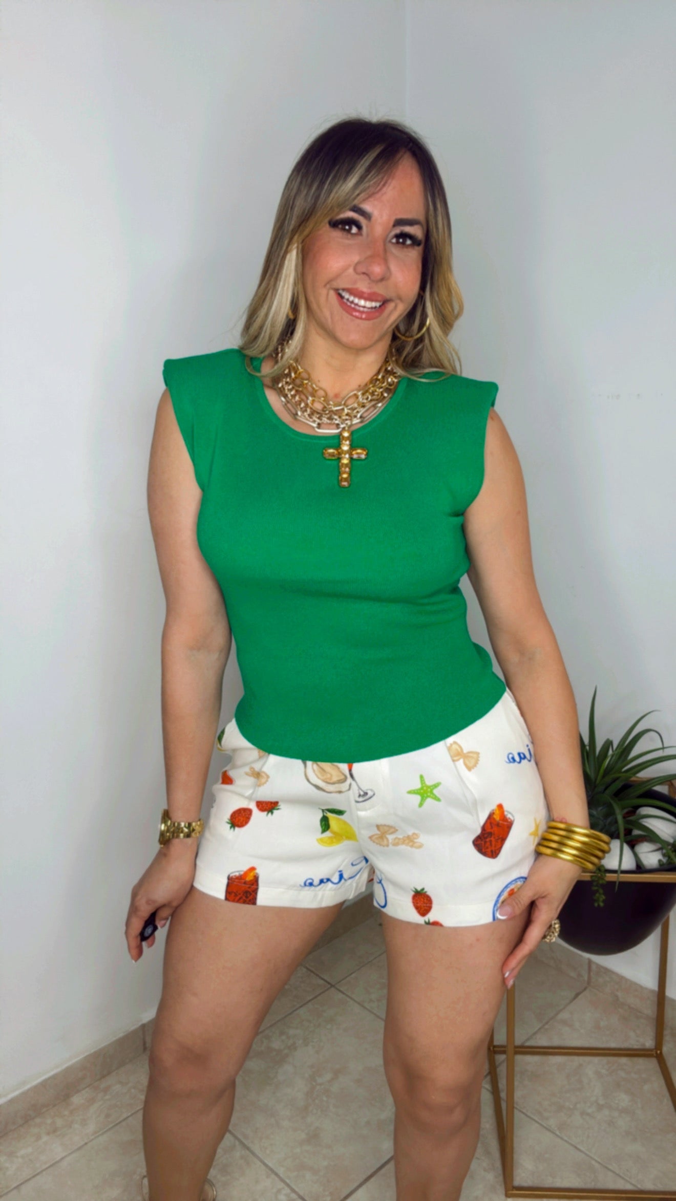 Green Basic Blouse