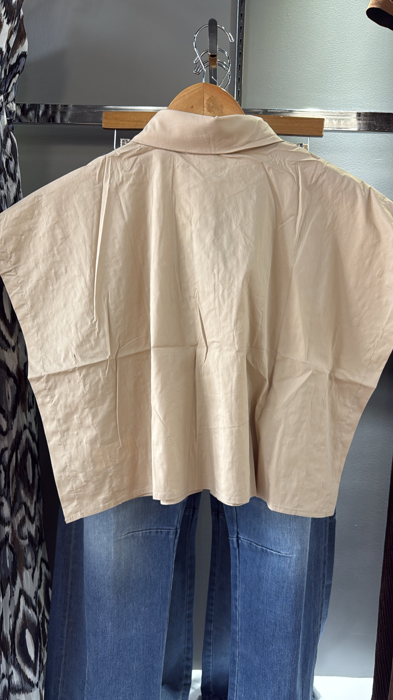 Cream Glam Blouse