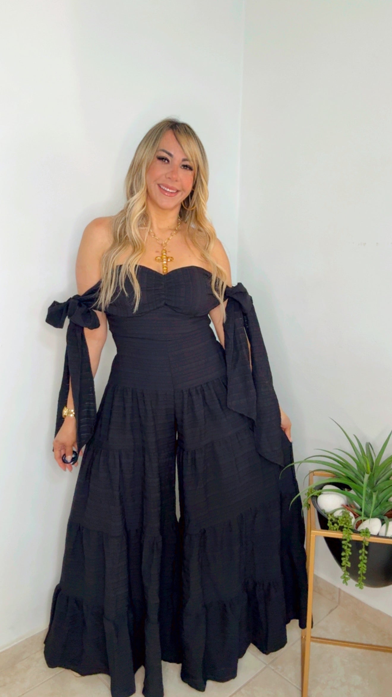 Black Grecia Jumpsuit