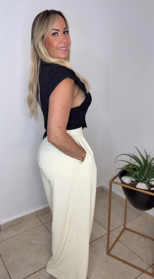 Black Asymmetrical Vest