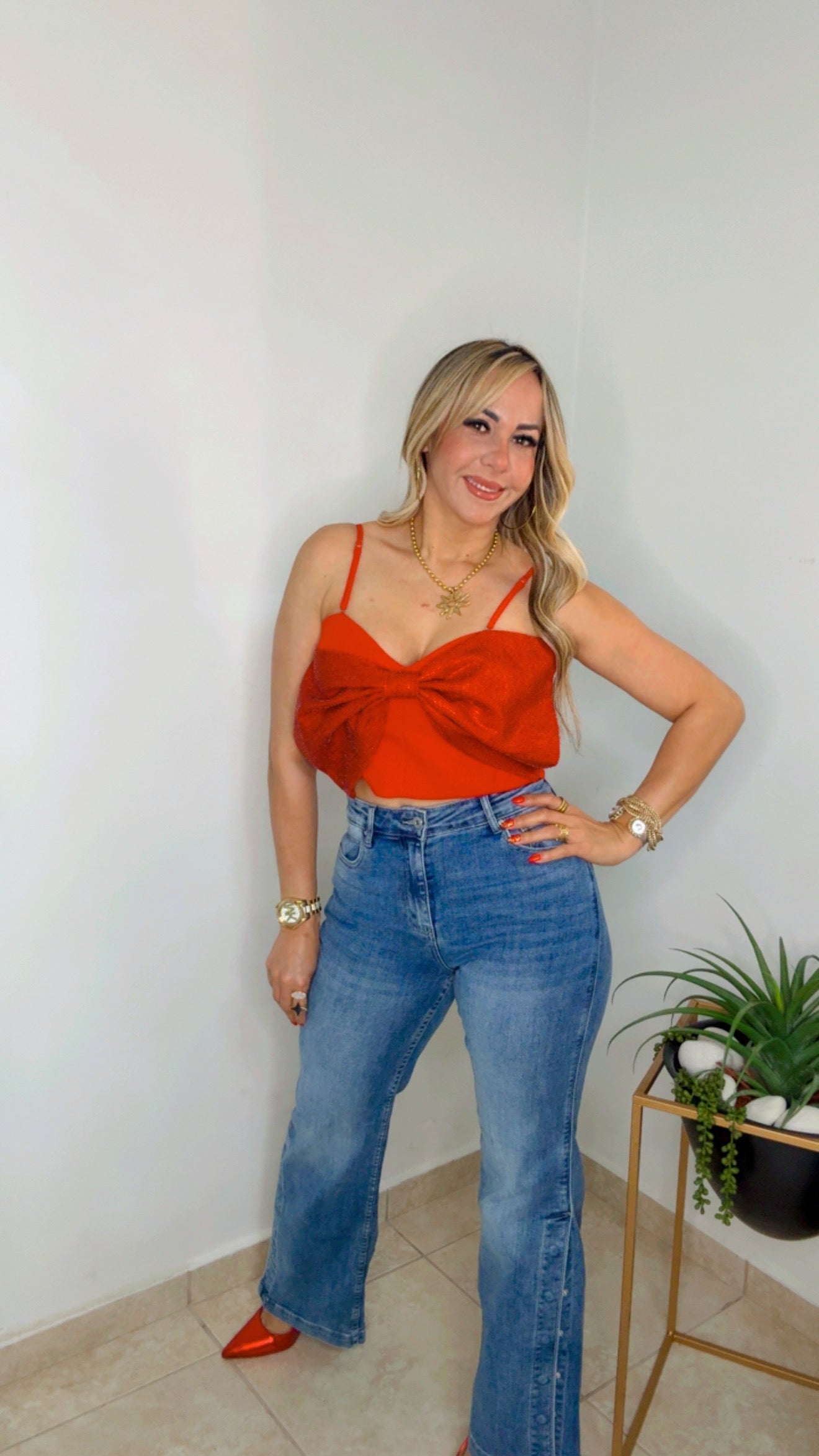 Red Bow Top