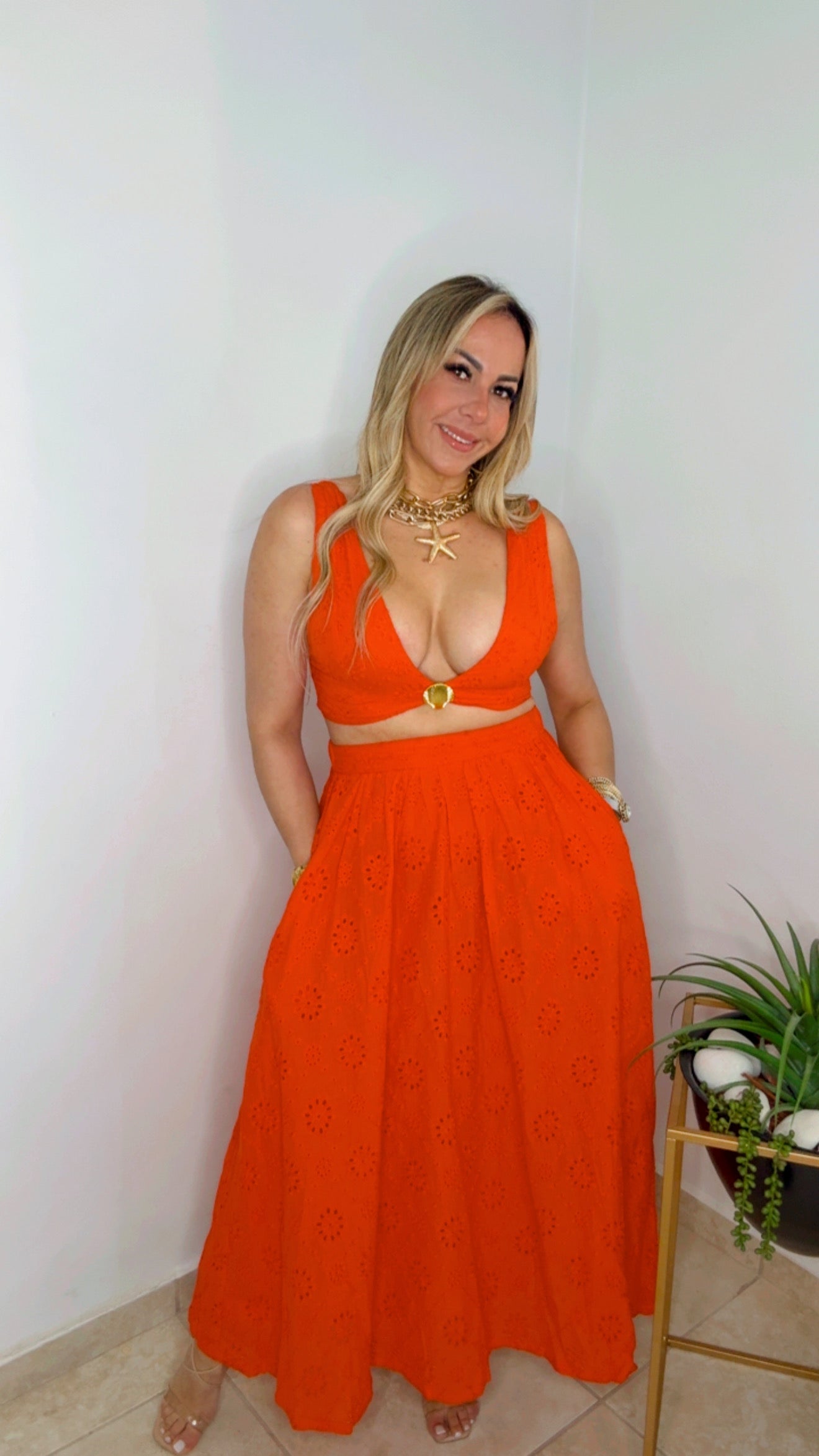 Red Tomato Skirt Set