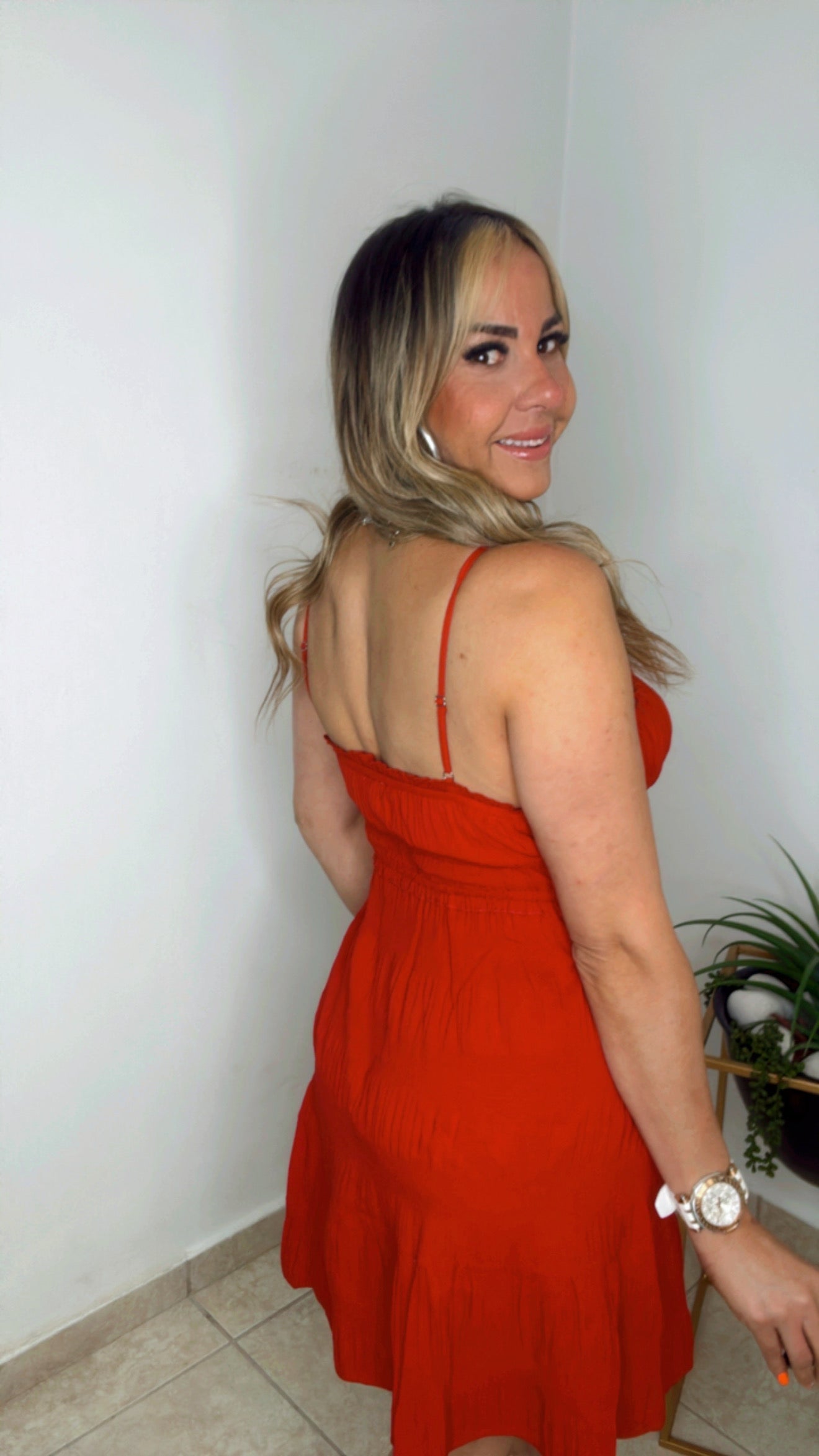 Red Relaxing Dress
