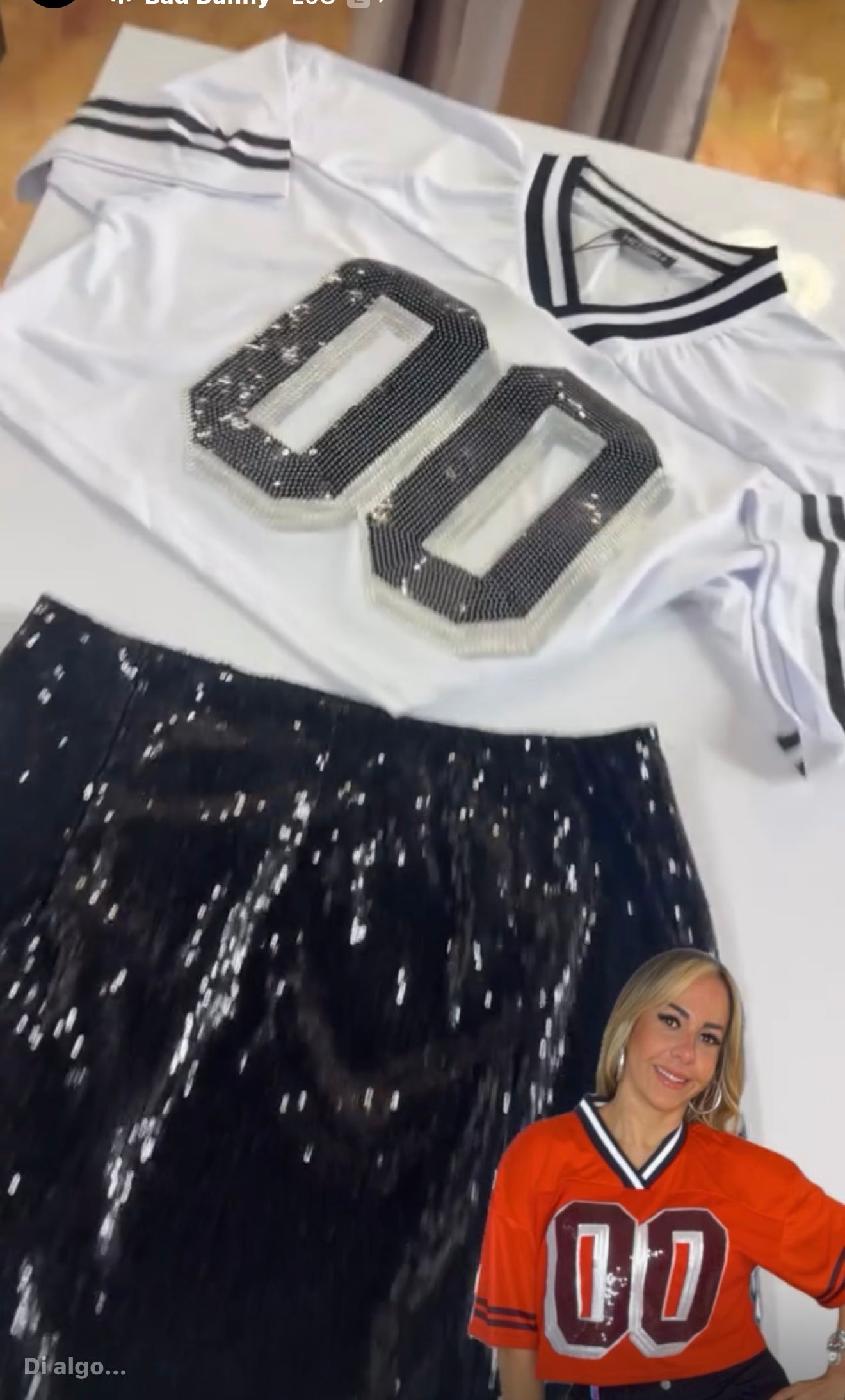 White Number Blouse Oversize