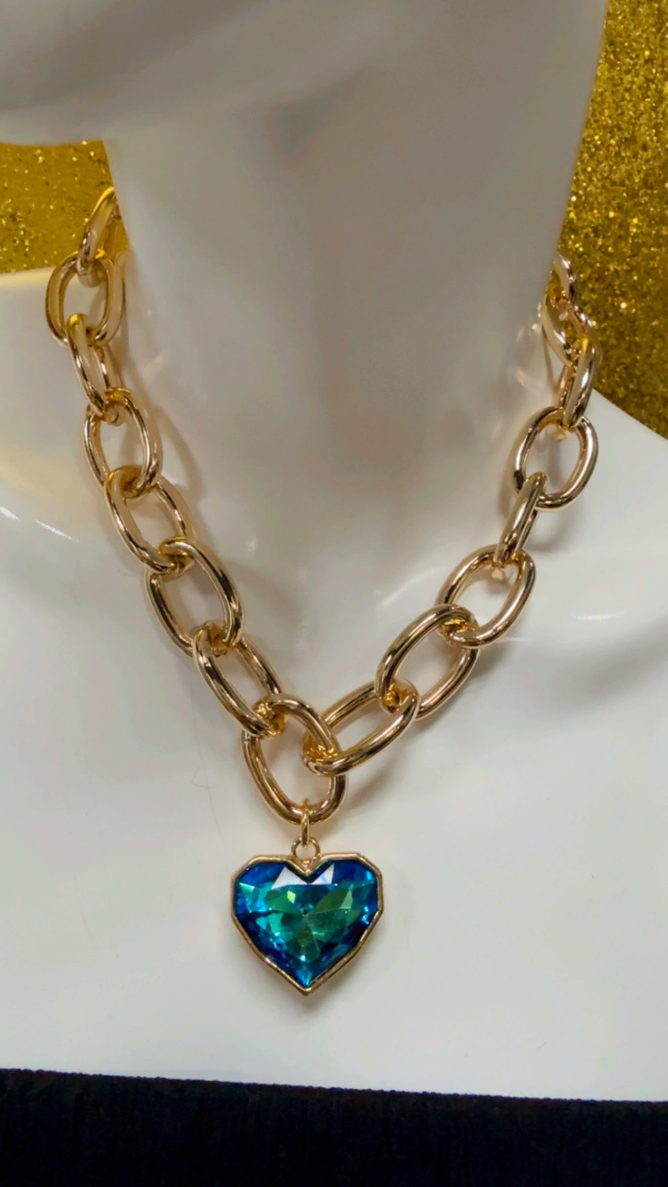 Cadena Color Oro Cristal Tornasol