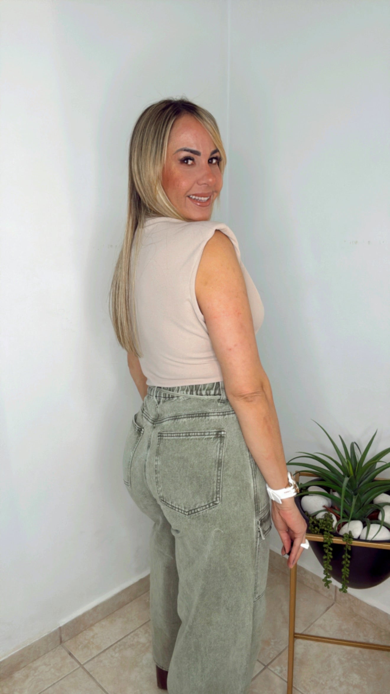 Tan Classic Blouse