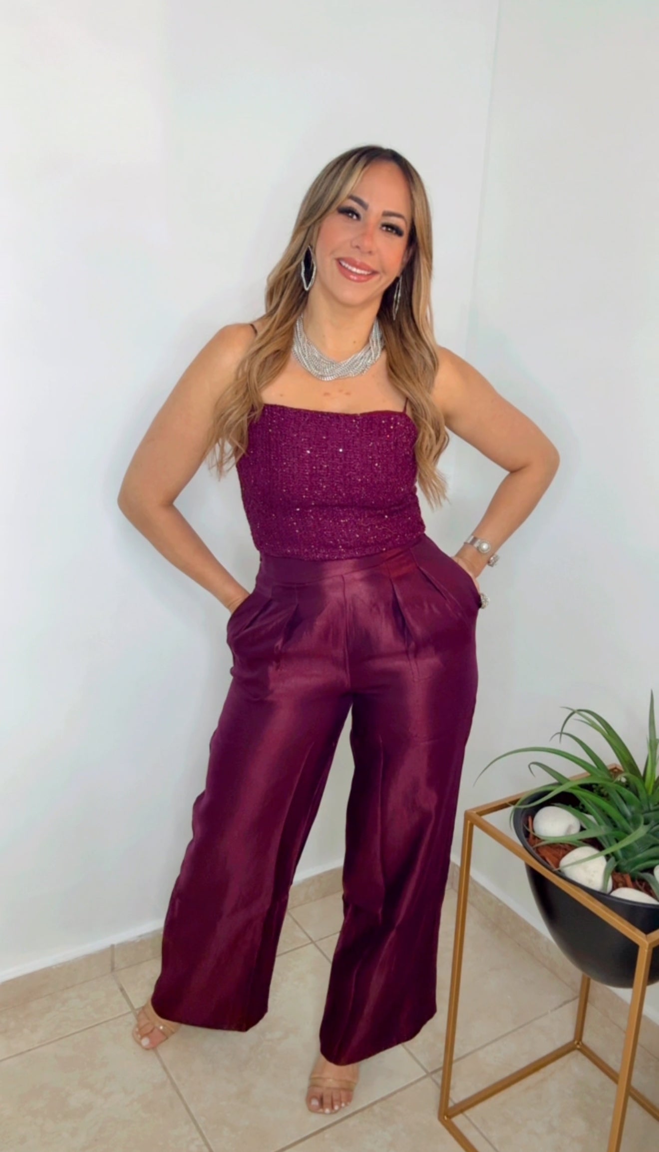 Burgundy Elegant Set