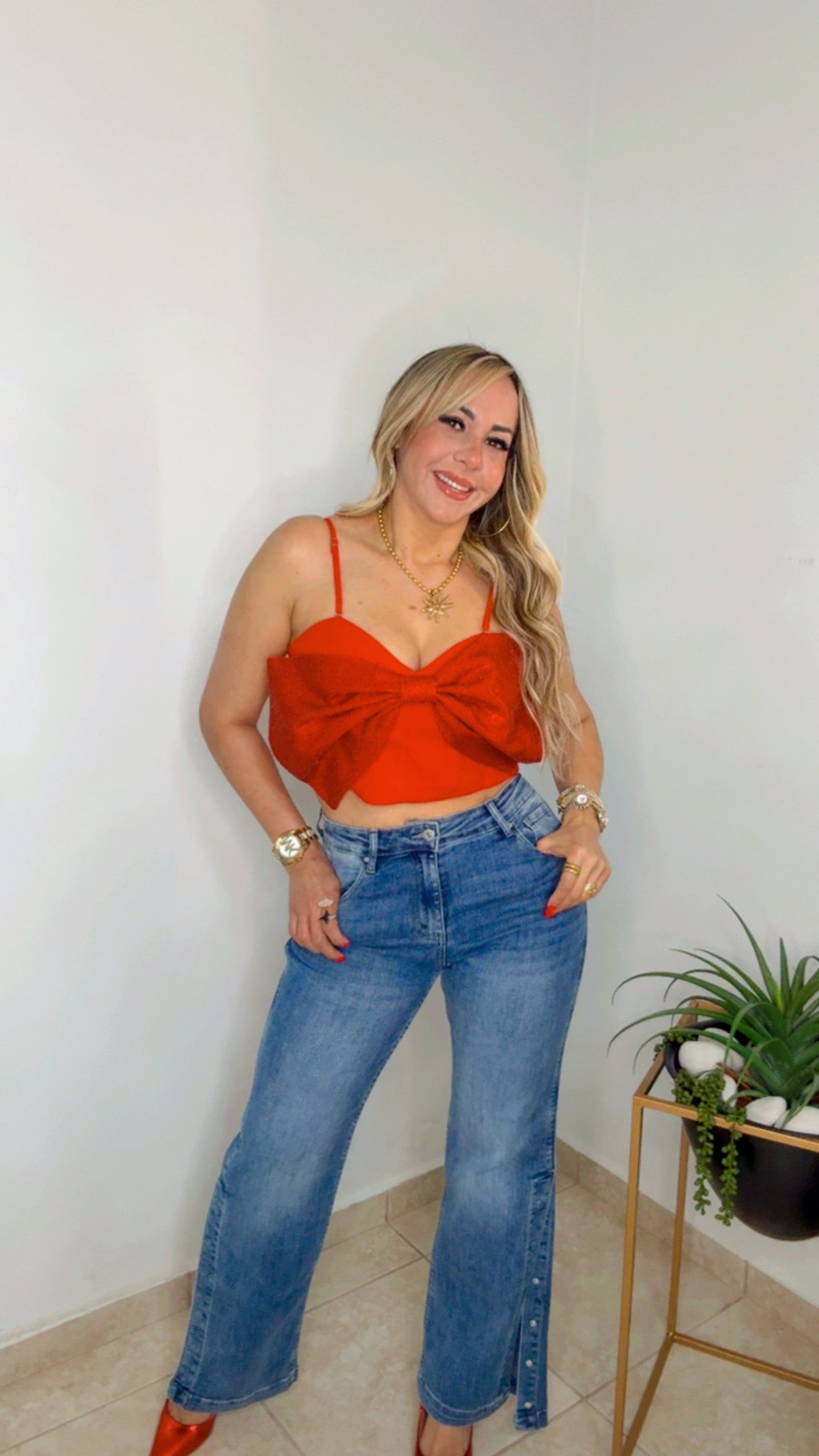 Red Bow Top