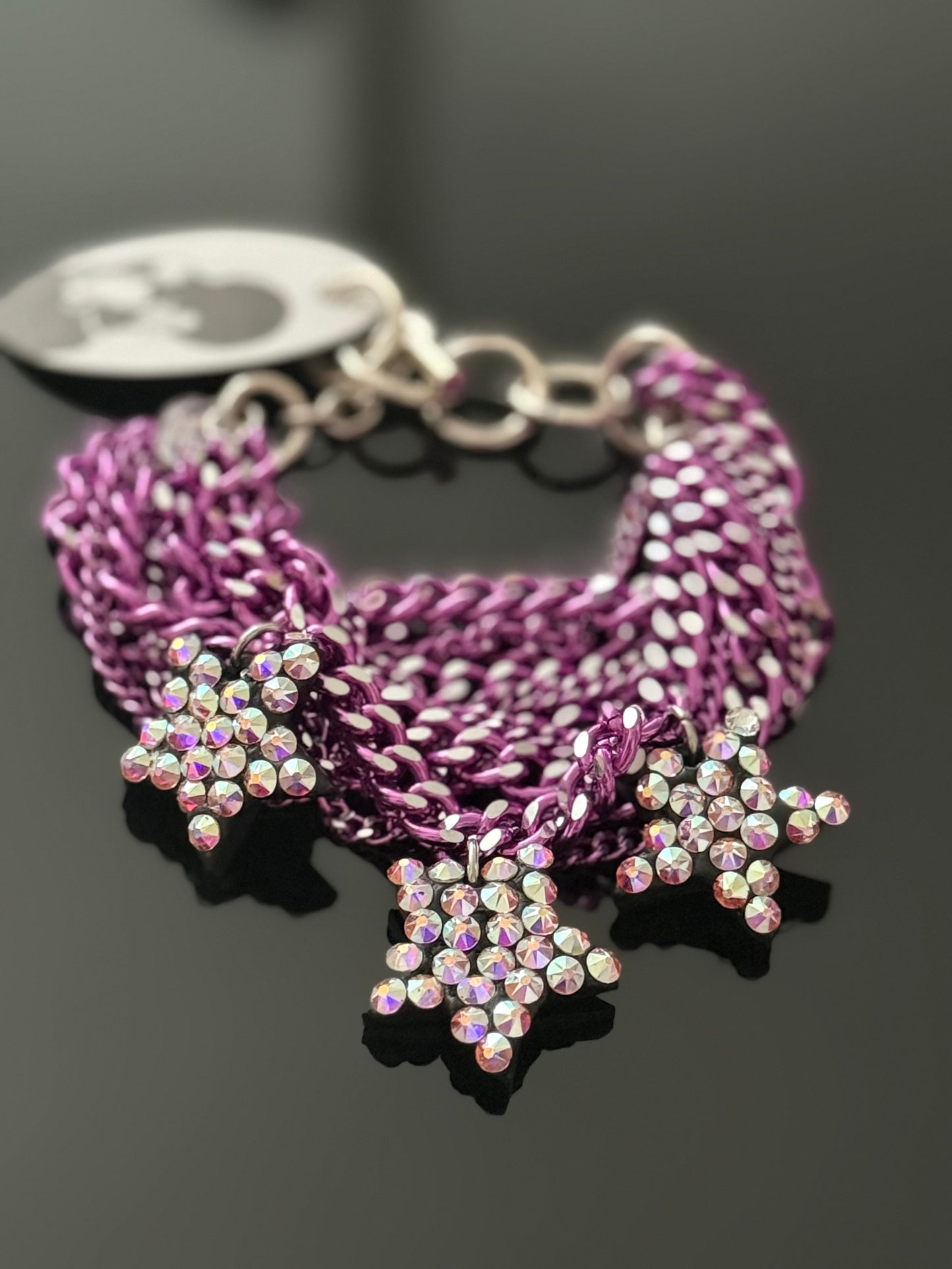 Colección Estrella Cooor Magenta En Swarovski