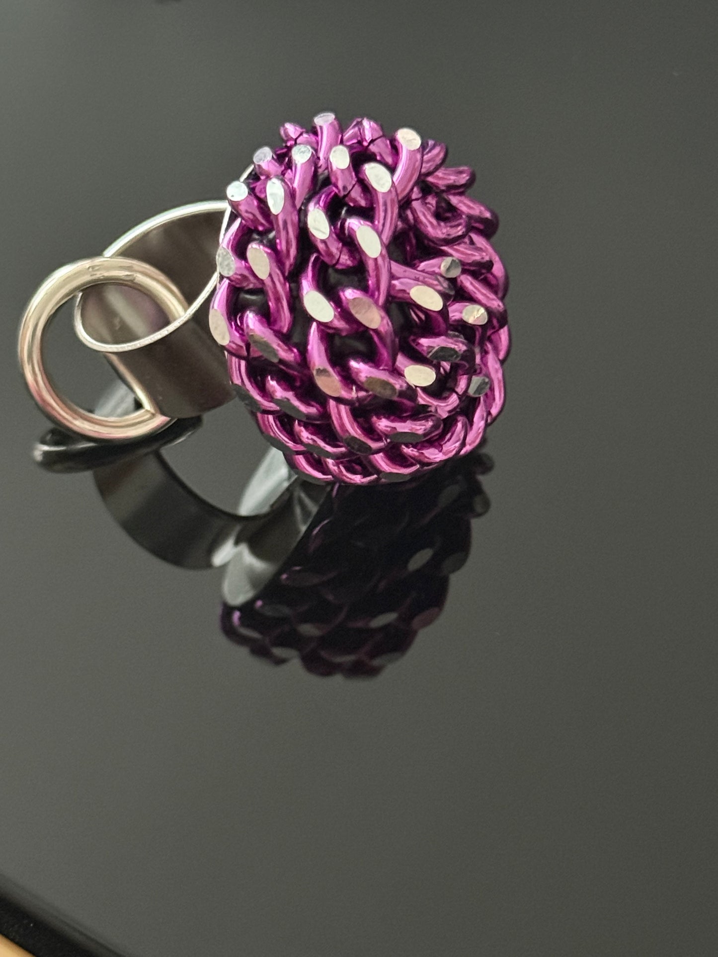 Sortija Colir Magenta Metálico