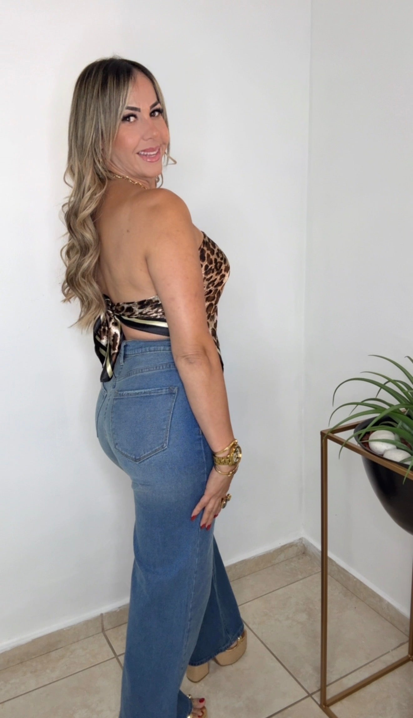 Pañuelo En Satin Animal Print