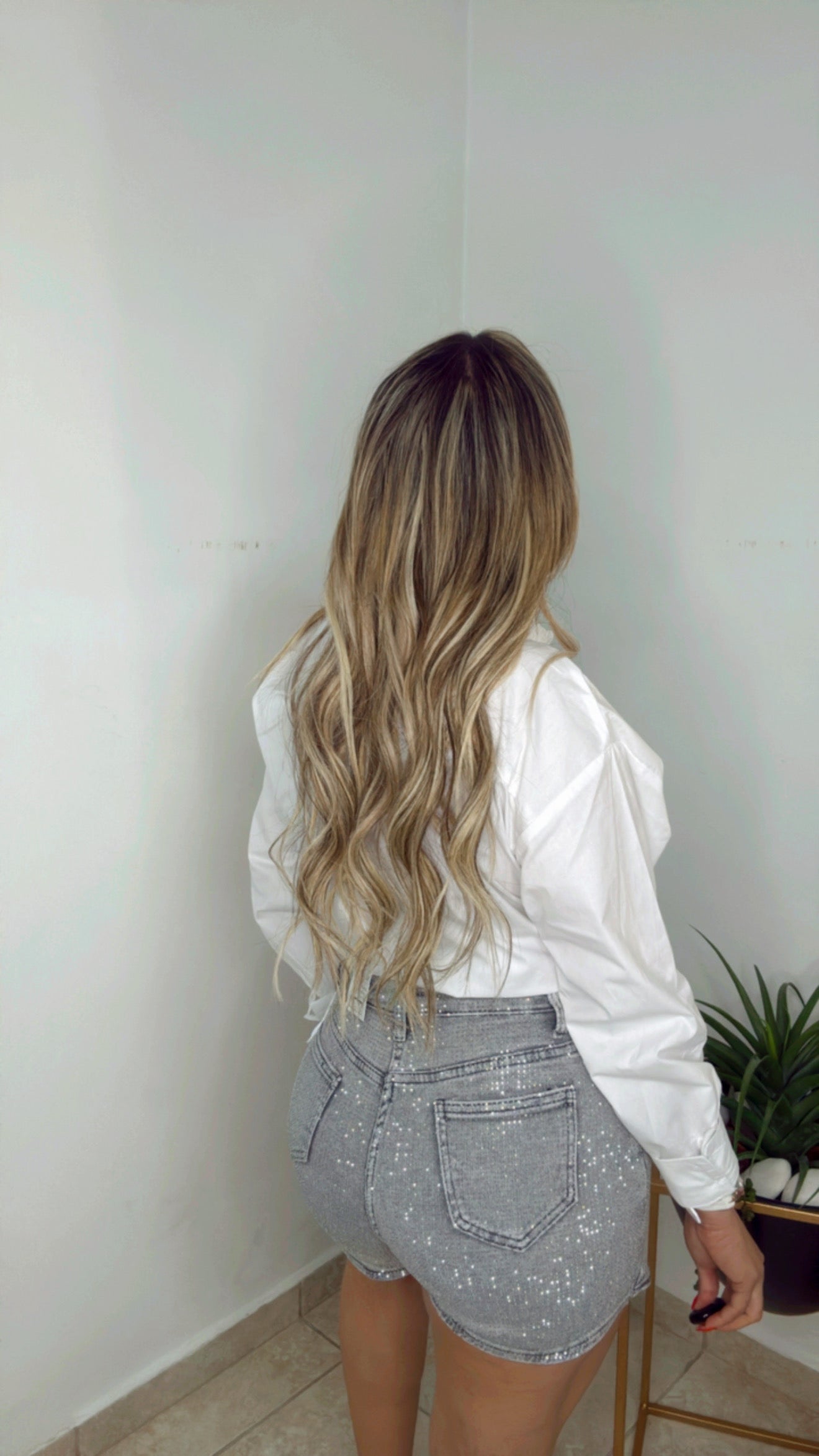 Grey Glam Skirt
