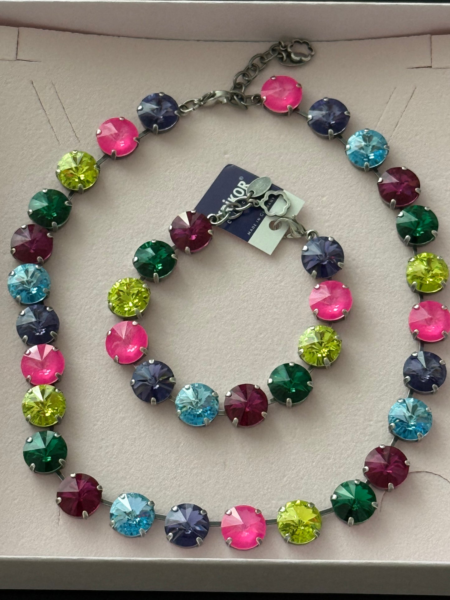 Pulsera Multi Swarovski Plata