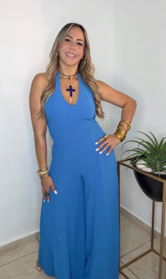 Blue Summer Jumpsuit