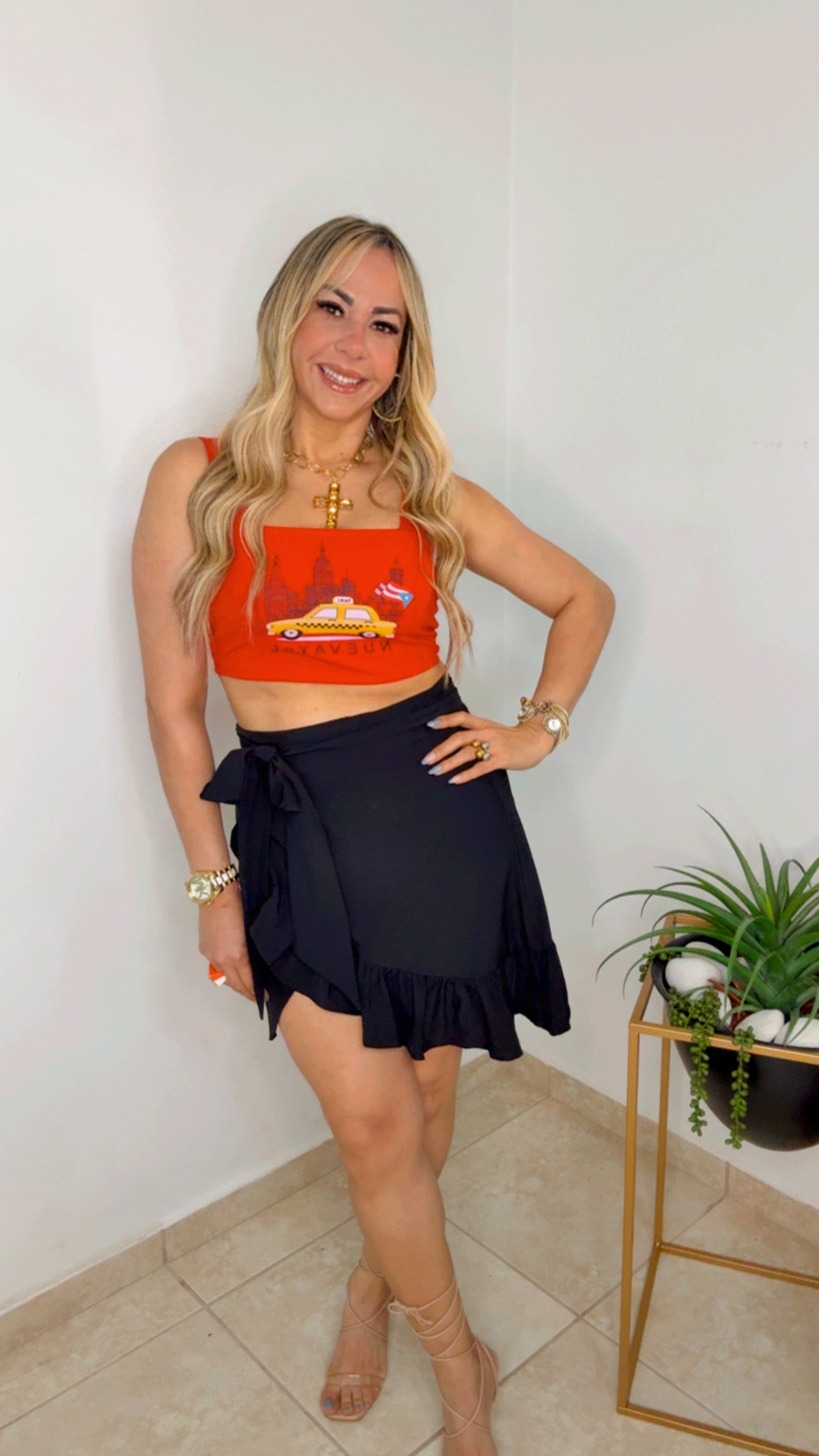 Black Wraparound Skirt