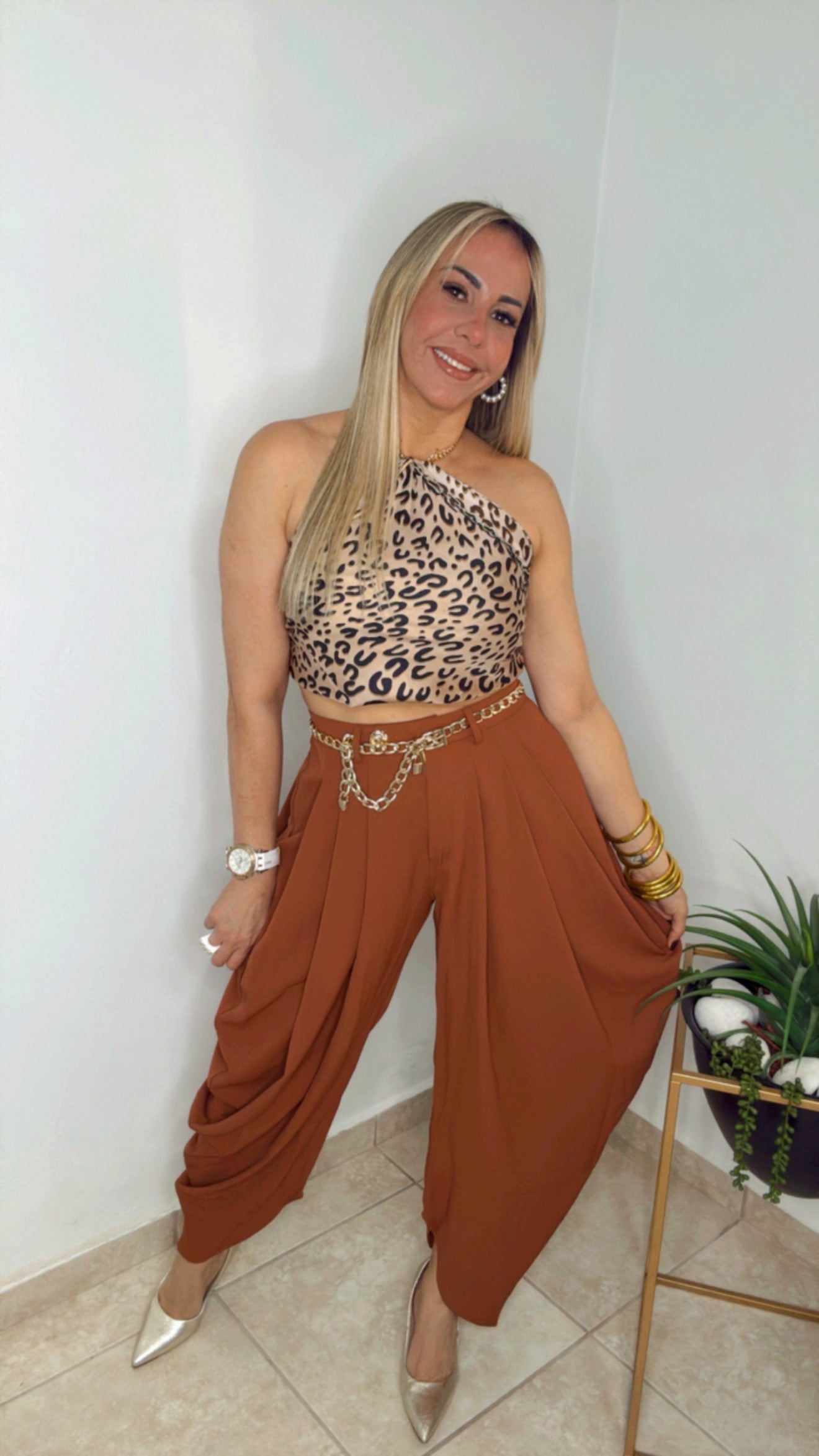 Rust Ballon Pants