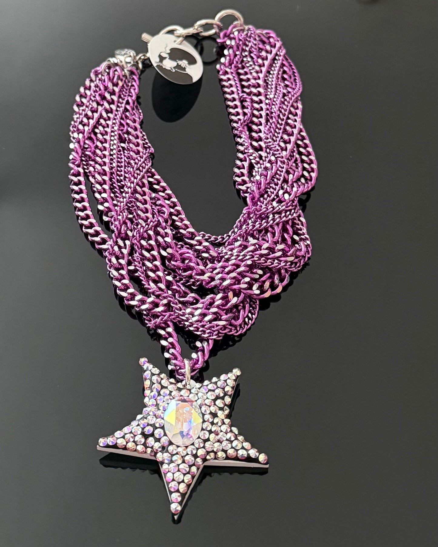Colección Estrella Cooor Magenta En Swarovski