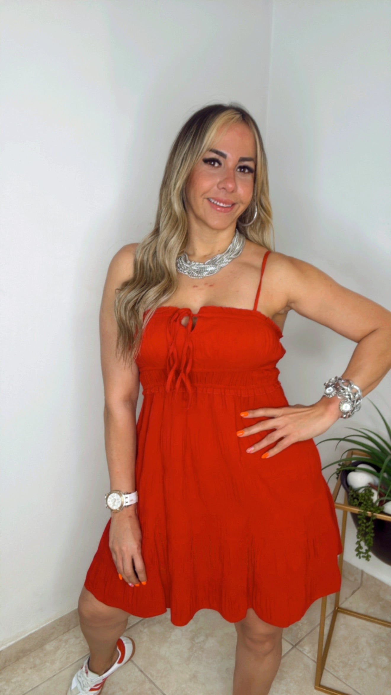 Red Relaxing Dress