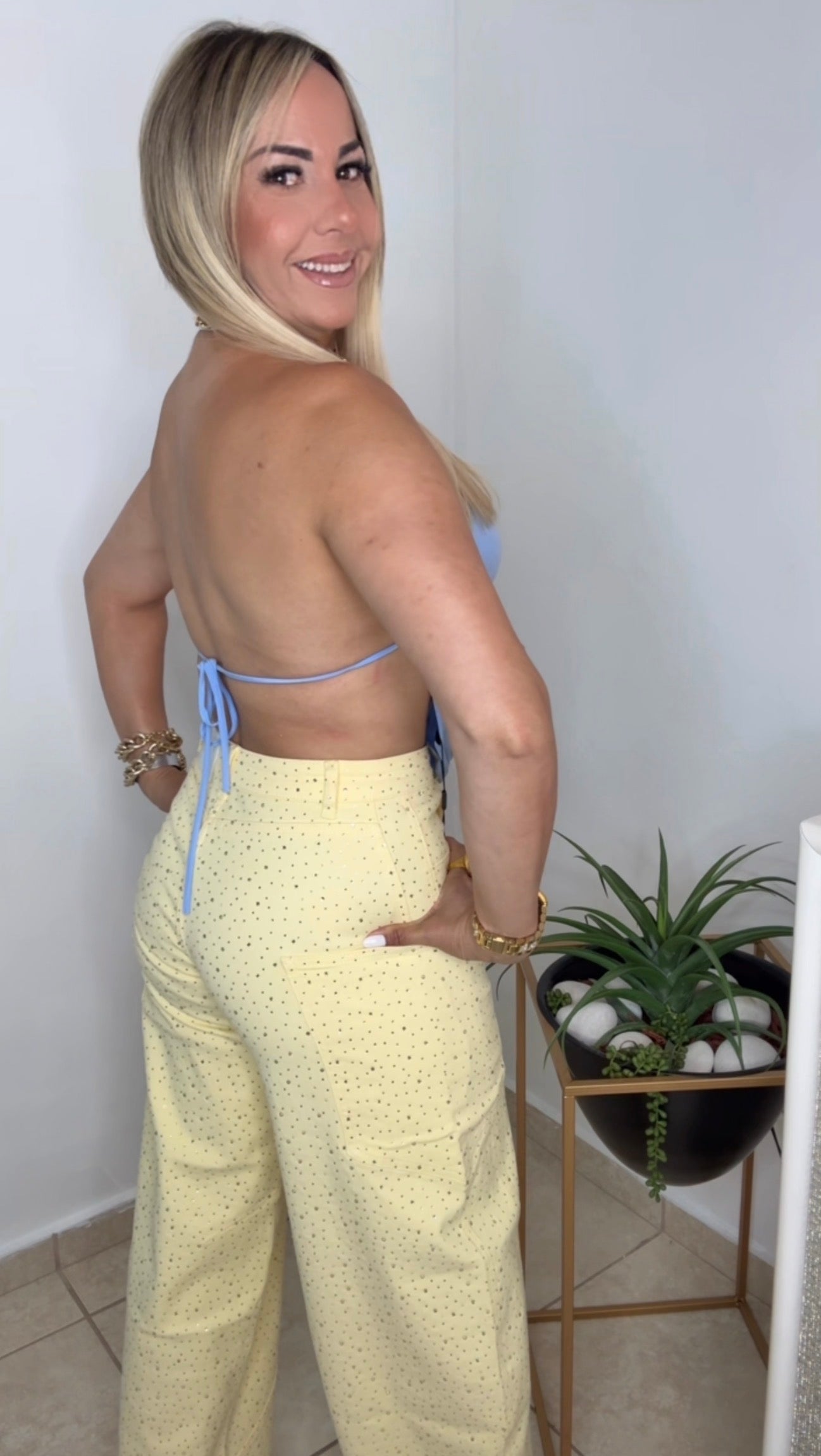Baby Blue Crop