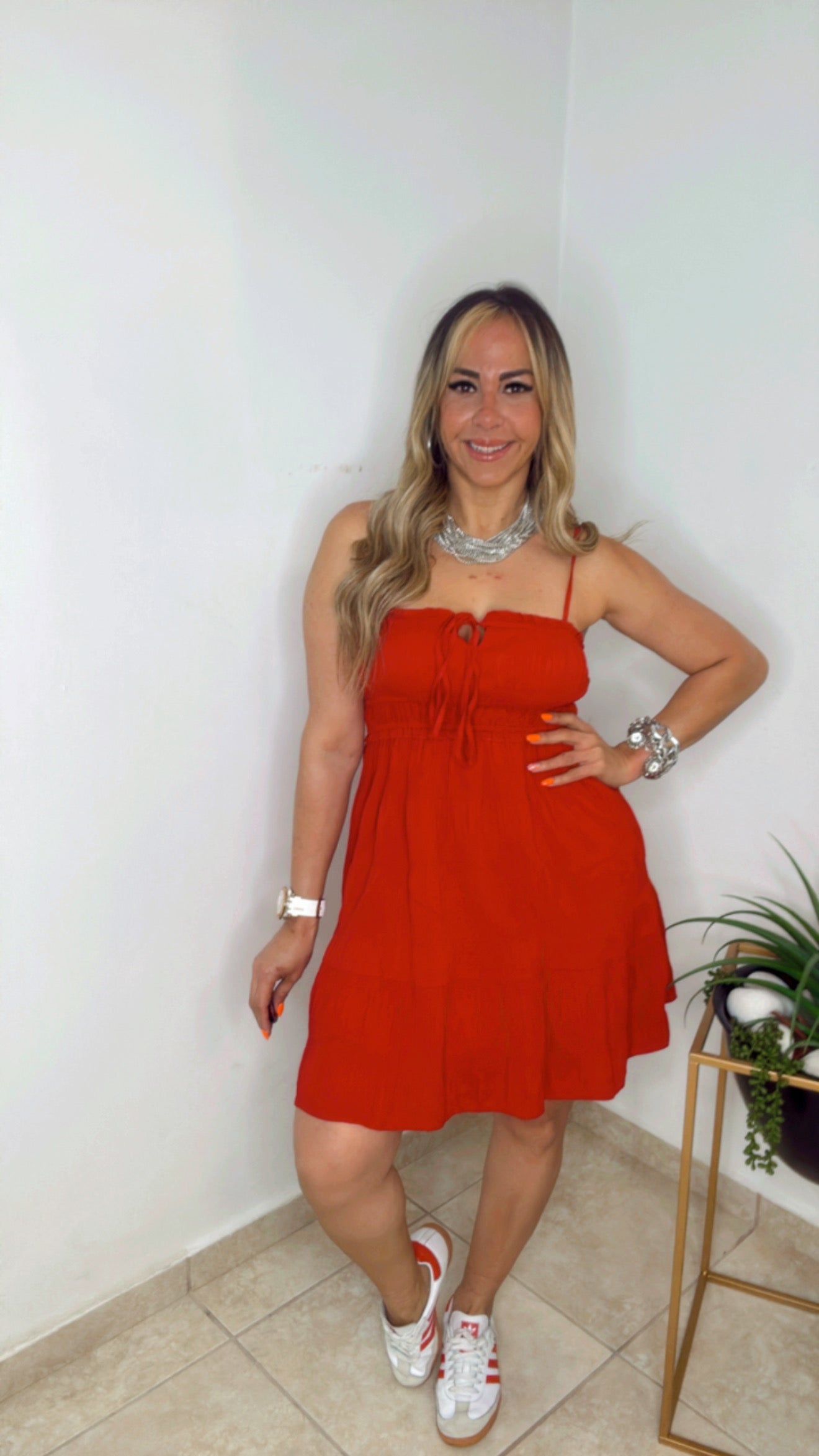 Red Relaxing Dress