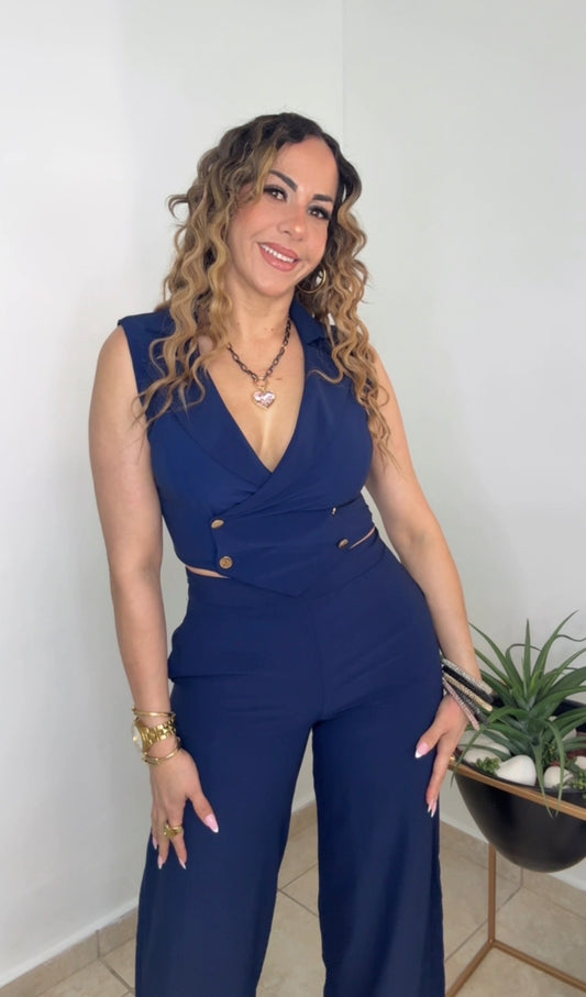 Navy Vest Set