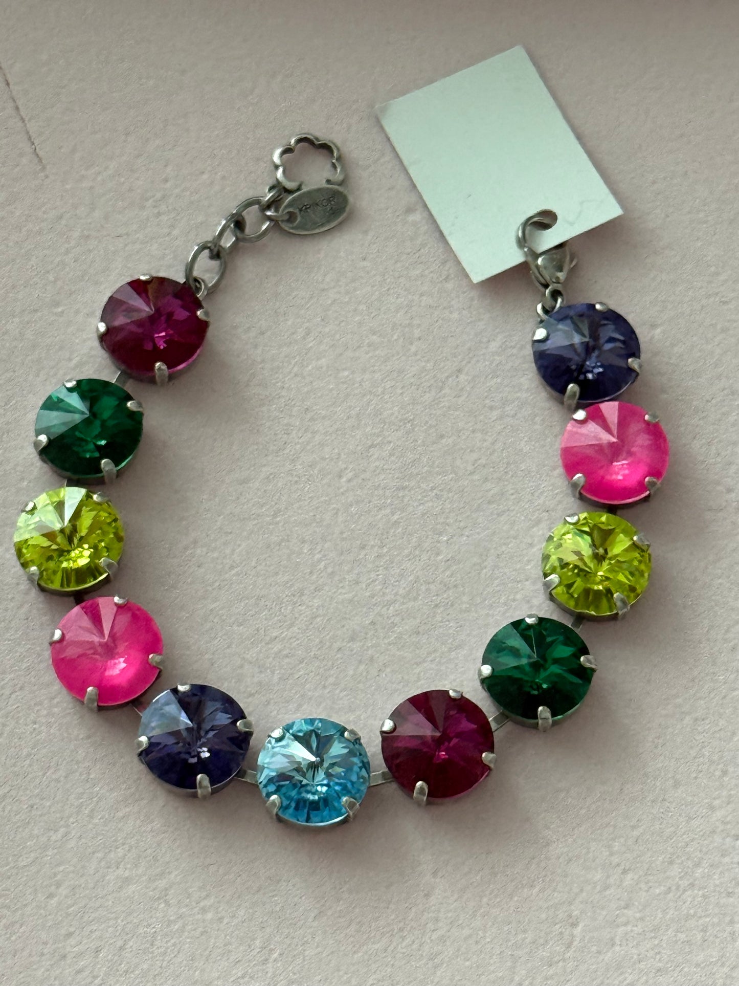 Pulsera Multi Swarovski Plata
