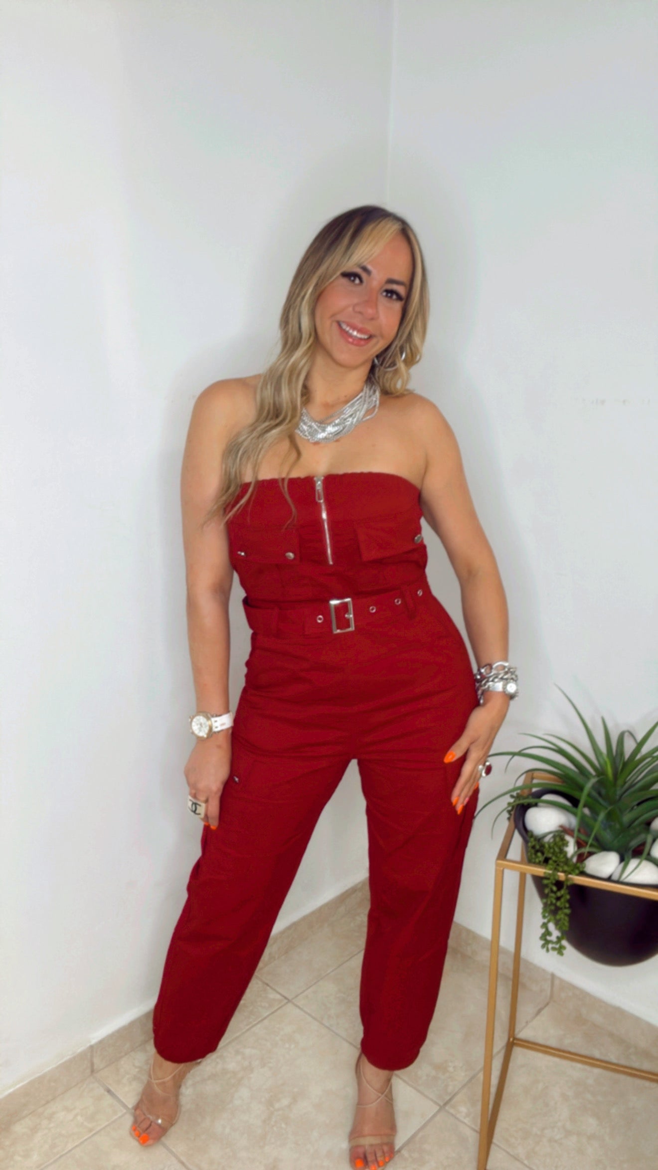OLIVE Tube Jogger Jumpsuit