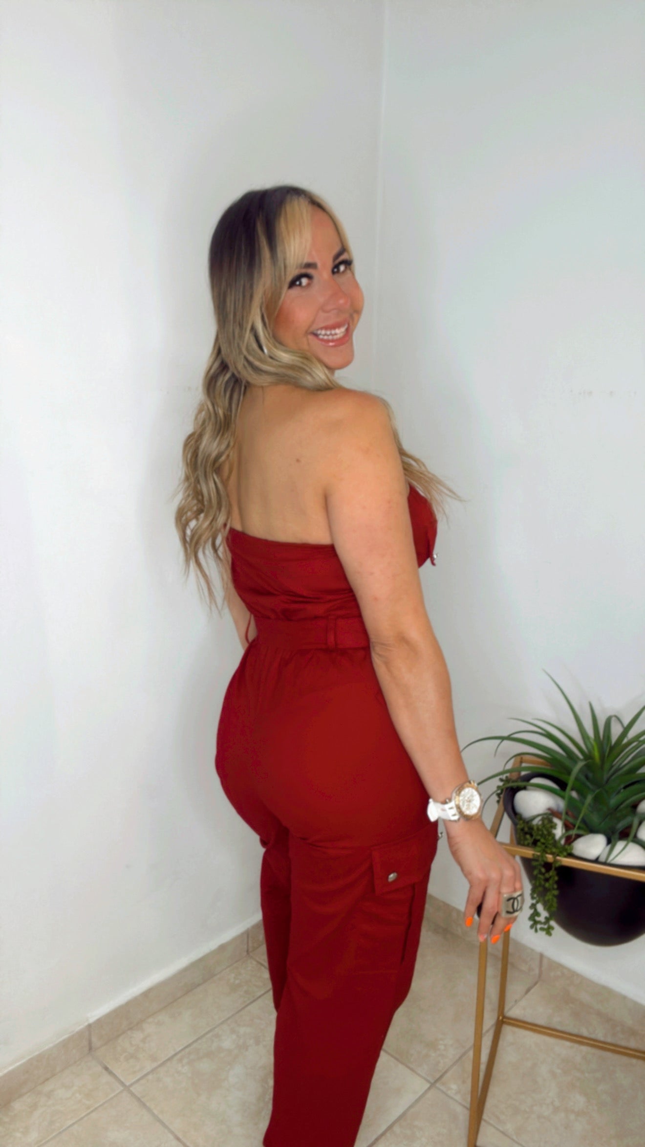 OLIVE Tube Jogger Jumpsuit