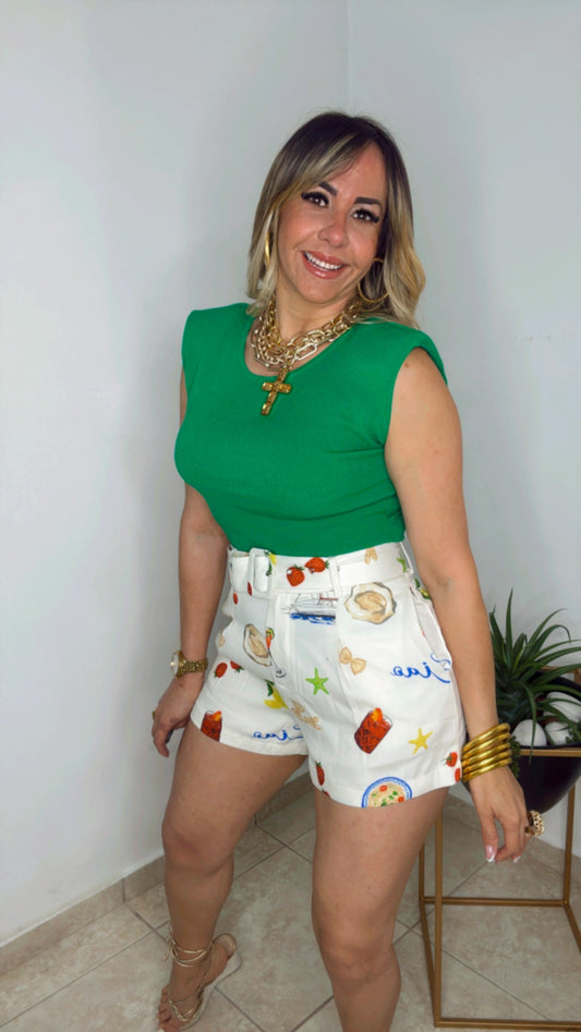 Green Basic Blouse