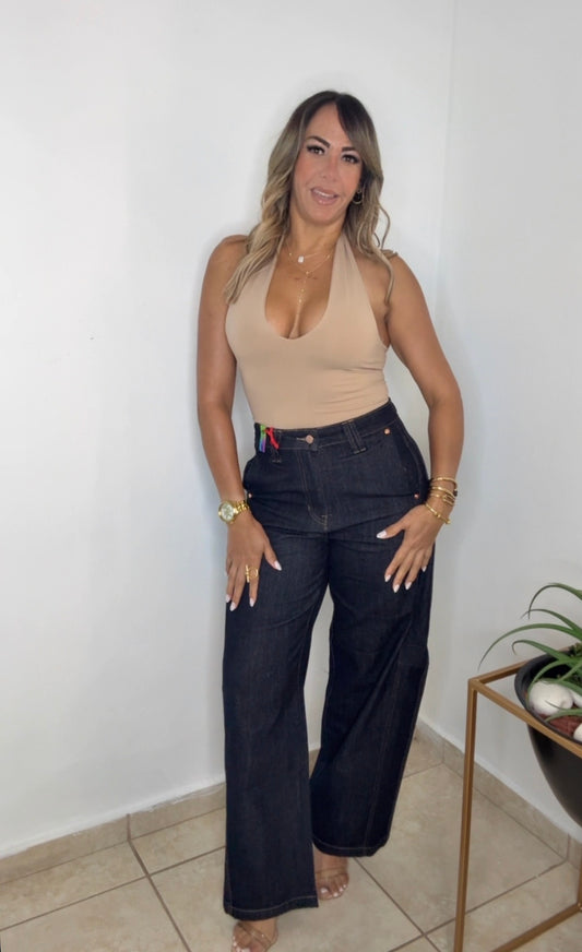 Indigo Wide Leg Jeans