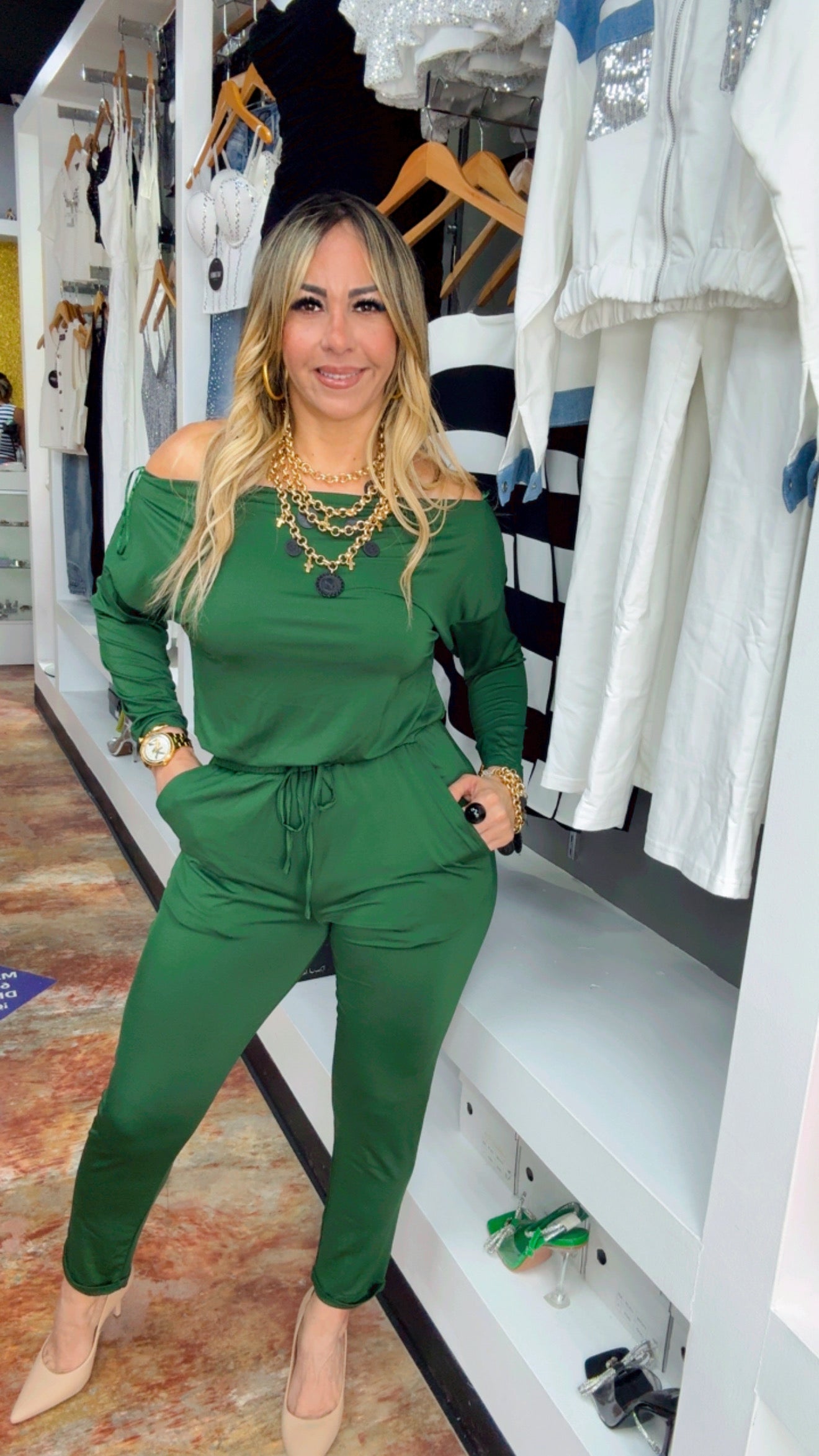 Green Hunter Elegant Jumpsuit