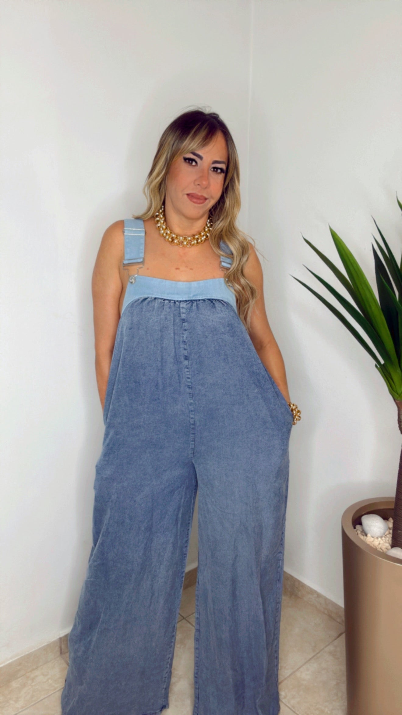 Light Denim BEST SELLER JUMPSUIT