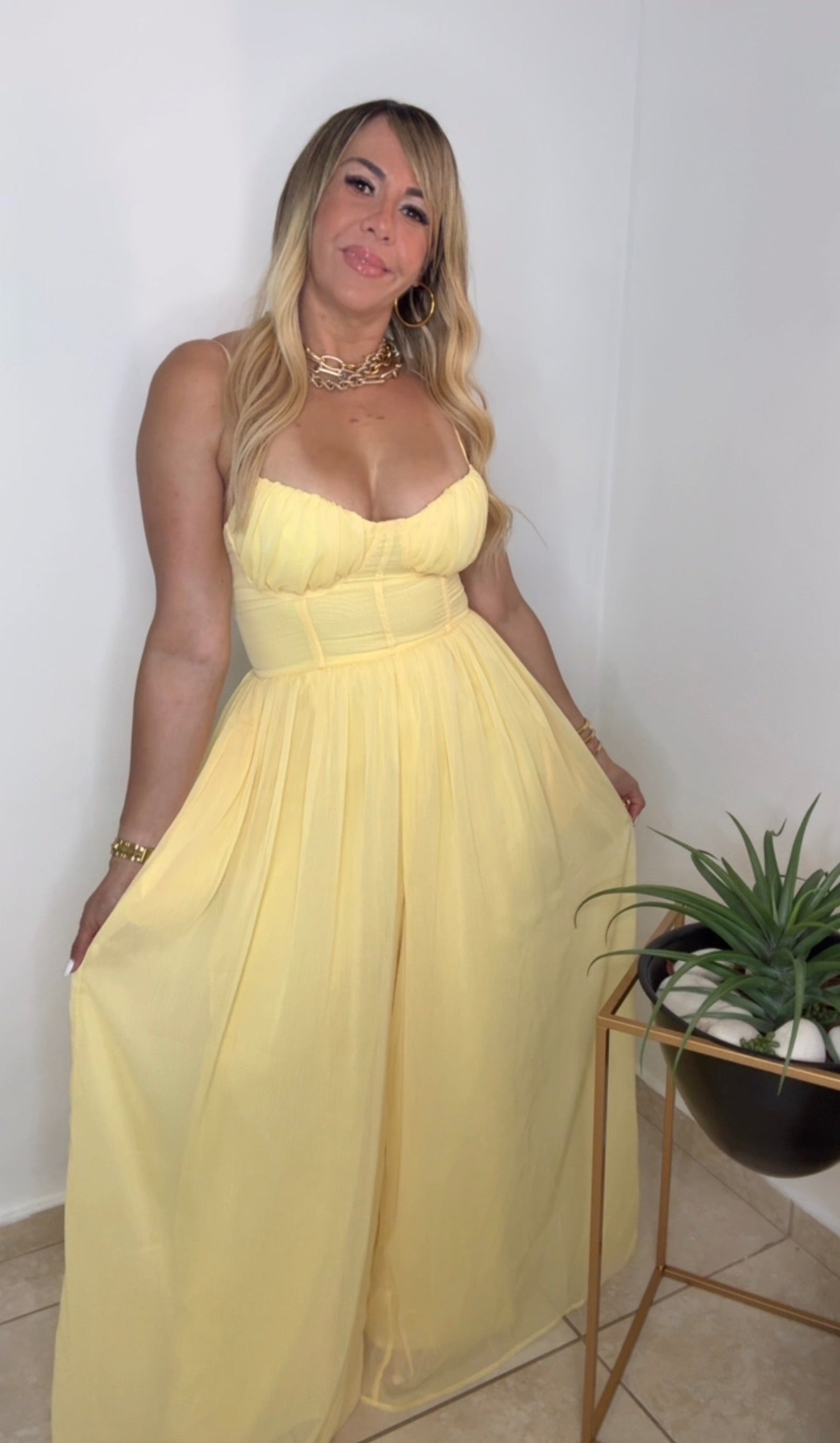 Yellow Summer Vibes Jumpsuit (VENTA FINAL)