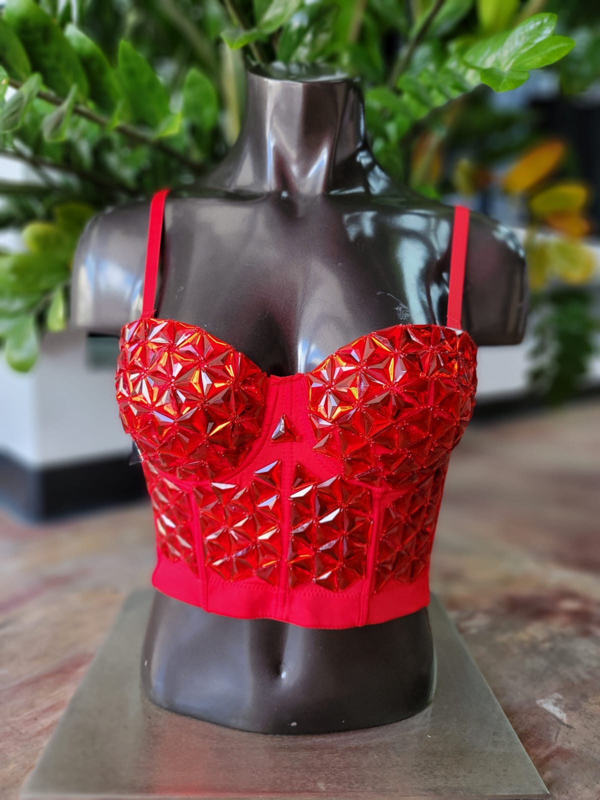 Red and Green Bustier