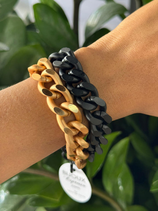 Pulsera 2 Tonos Cadenas Chunk
