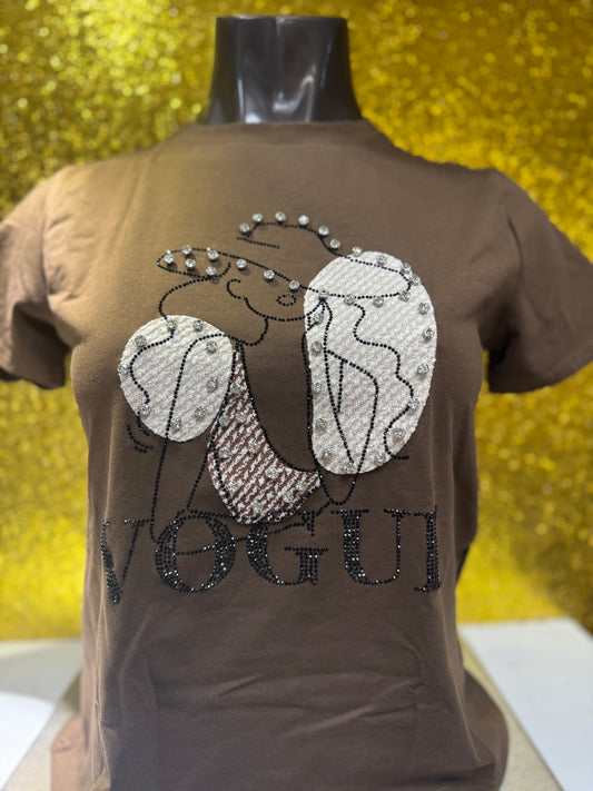 Brown Vogue Tshirt