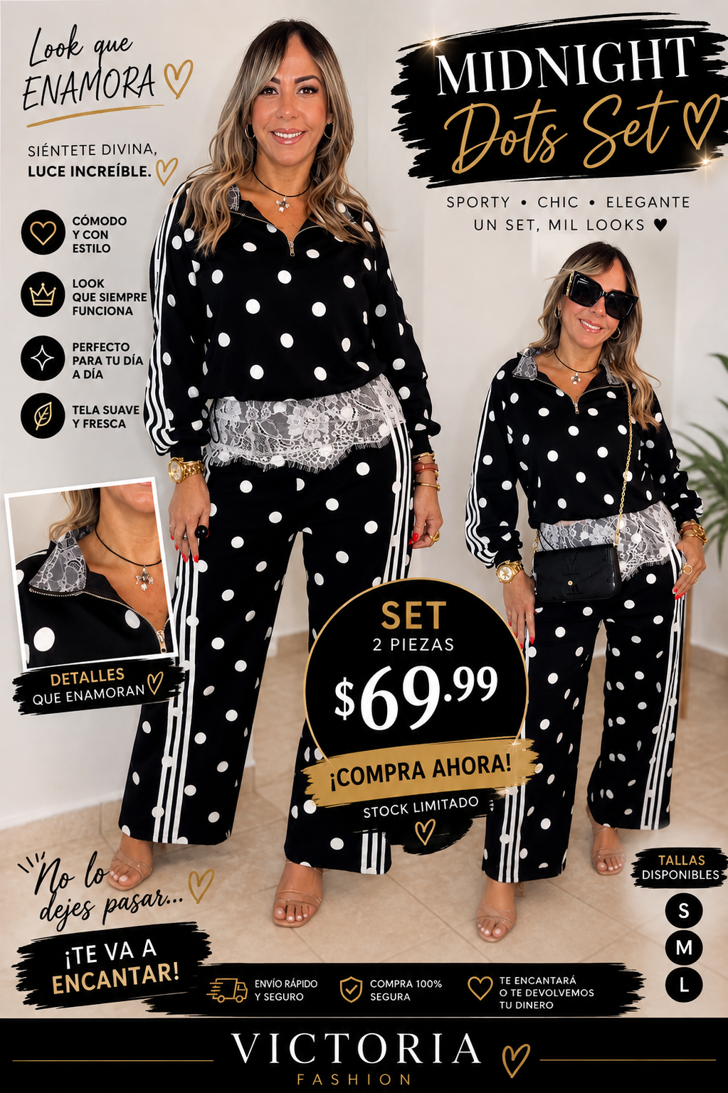 Midnight Dots Set