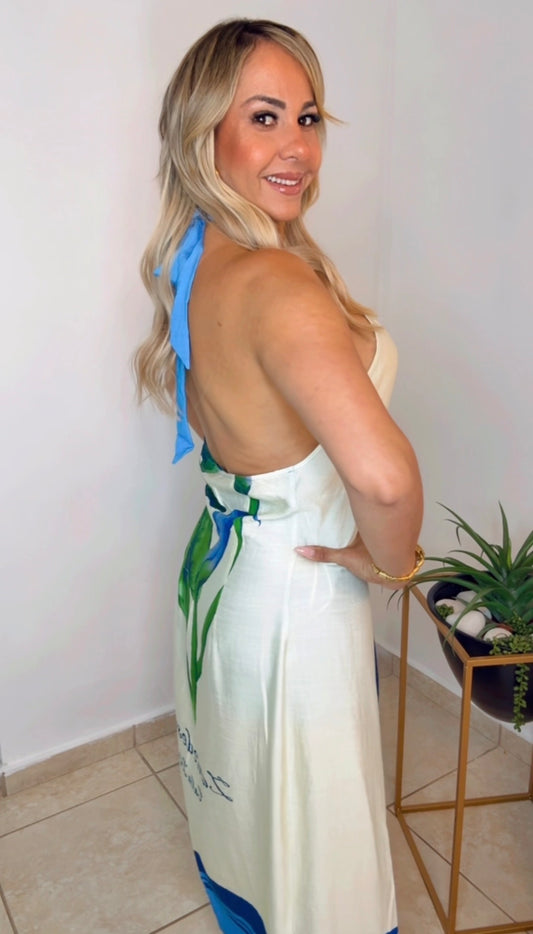 Multi Blue Summer Tunica Set