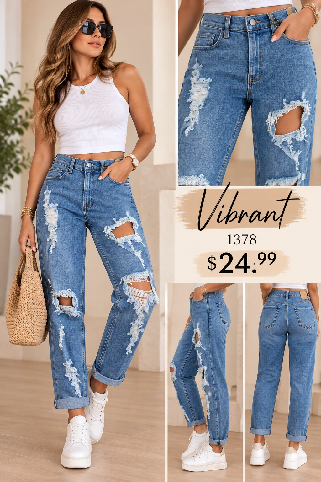 Vibran Mom Jeans 1378 VENTA FINAL