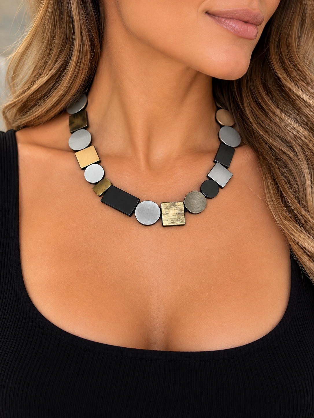 Set Silver + Black + Gold