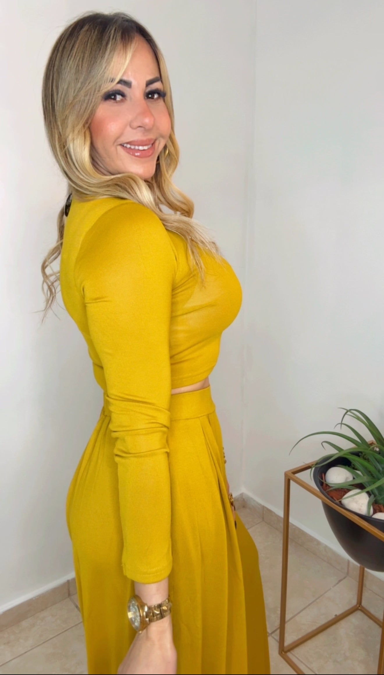 Mustard  Relaxed Fit Set