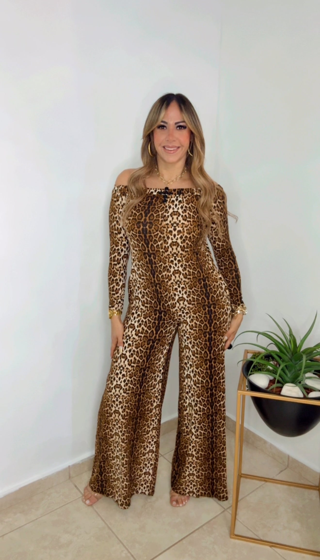 Animal Print Beautiful Jumpsuit (PRE-VENTA) Llegando Próxima Semana