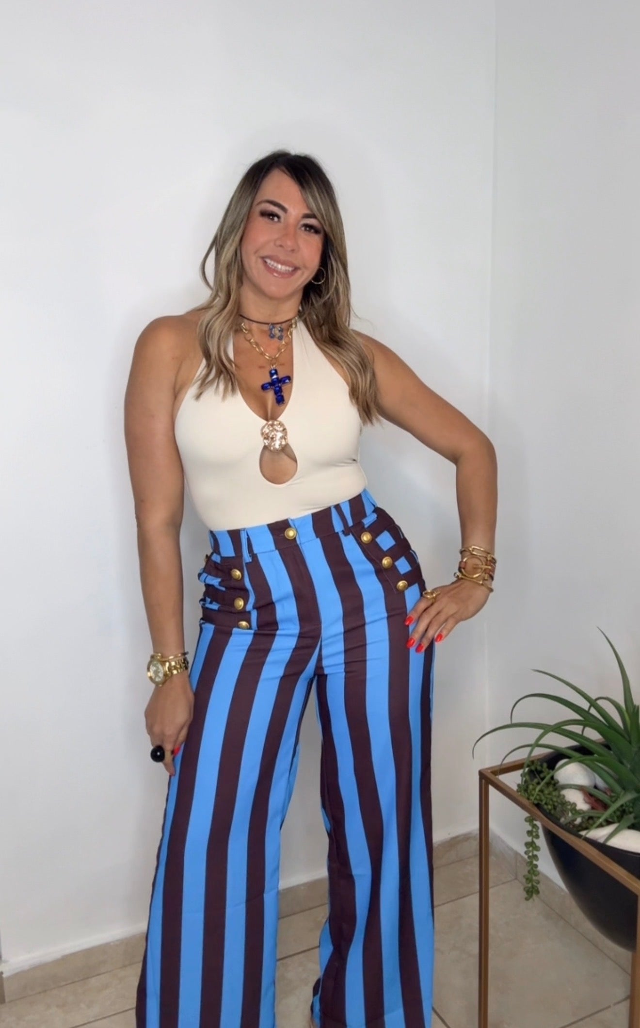 Santorini Stripe Pant