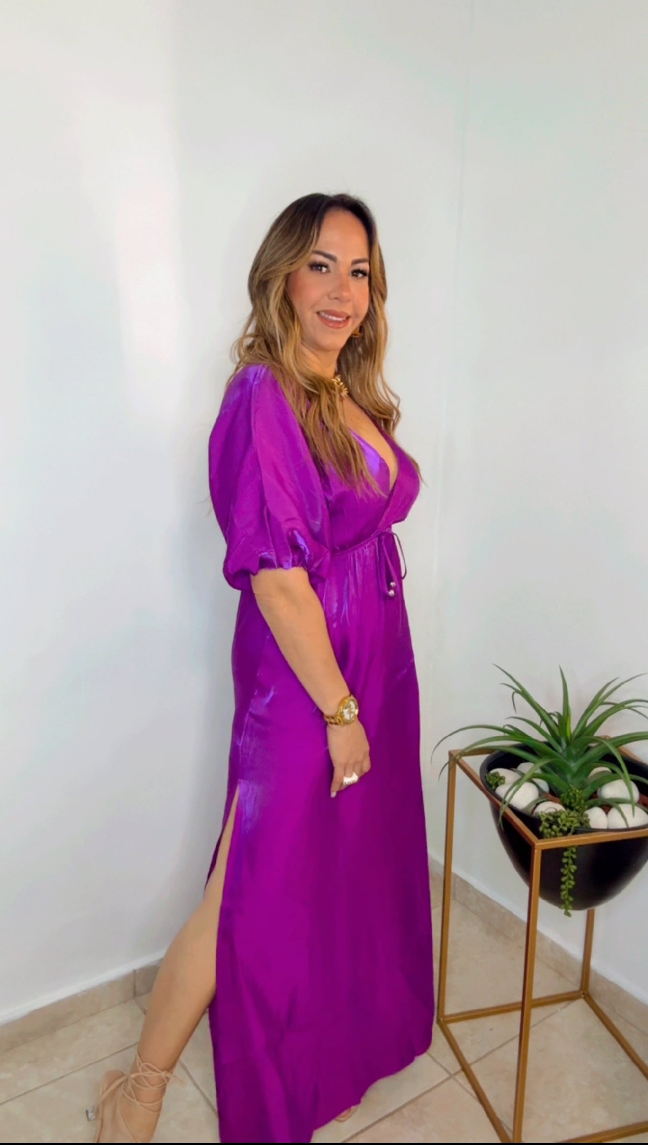 Magenta Maxi Dress