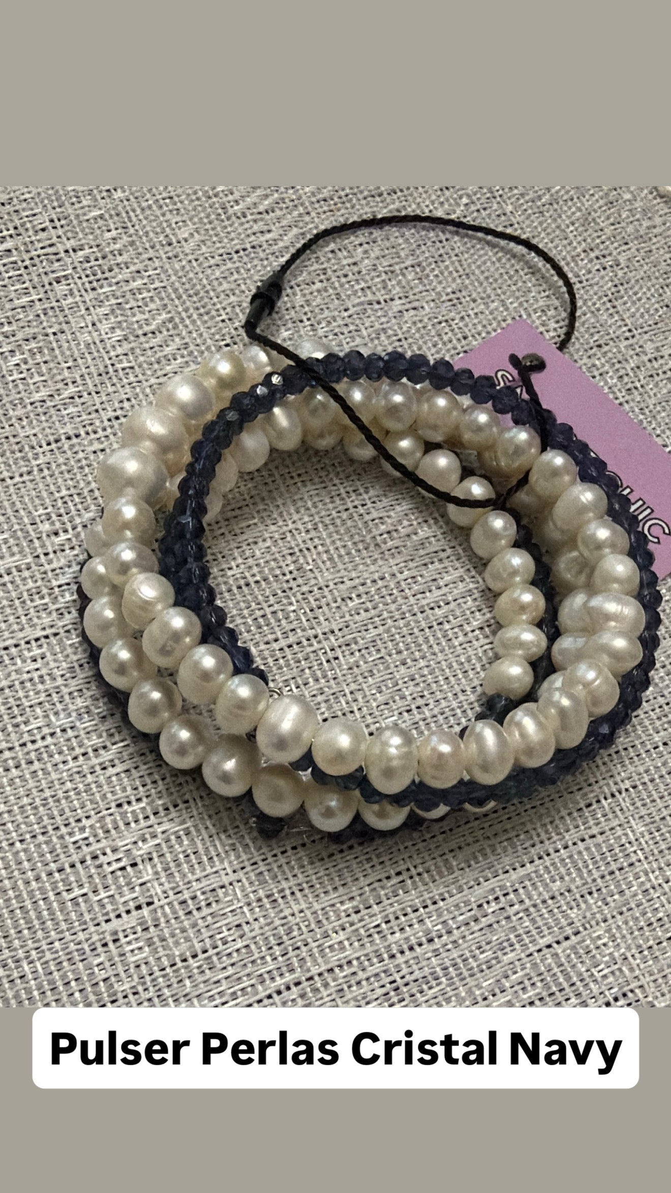 Pulsera Perlas Y Cristal