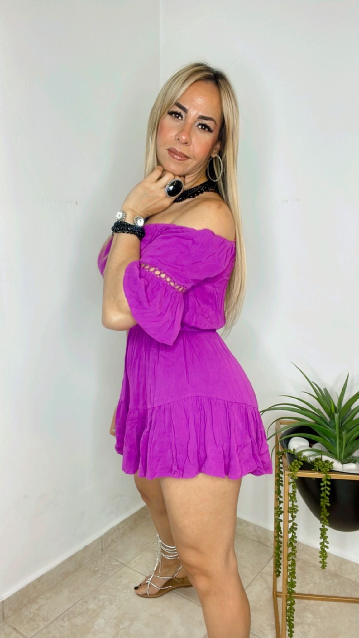 Purple Summer Romper