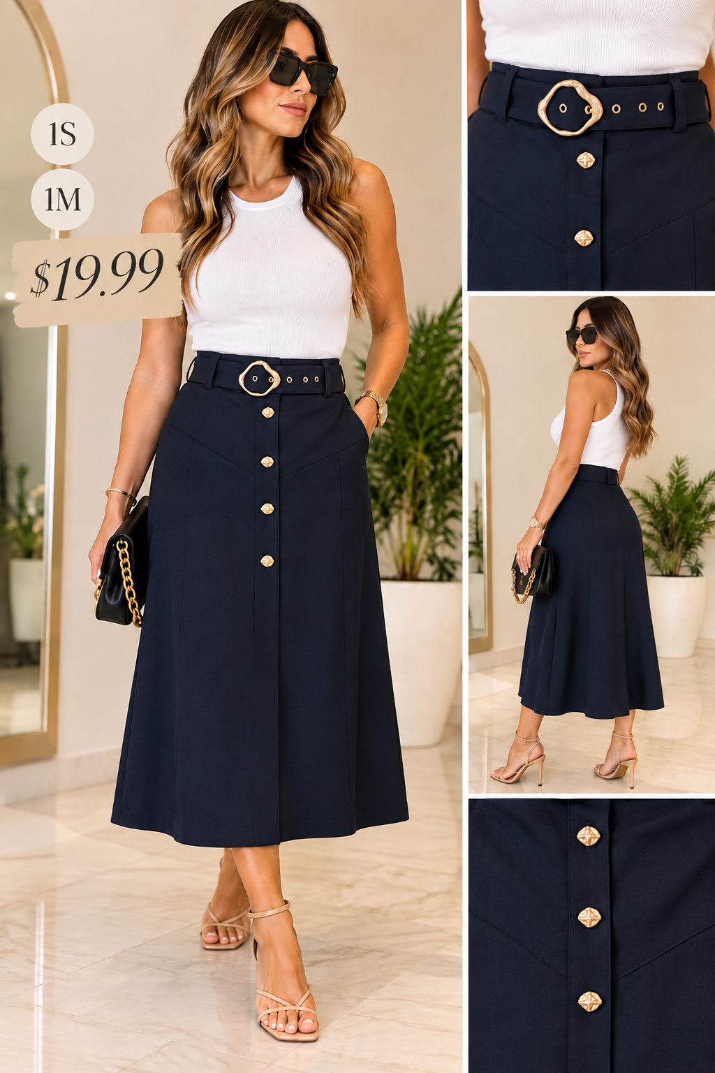 Black Elegant Skirt (VENTA FINAL)