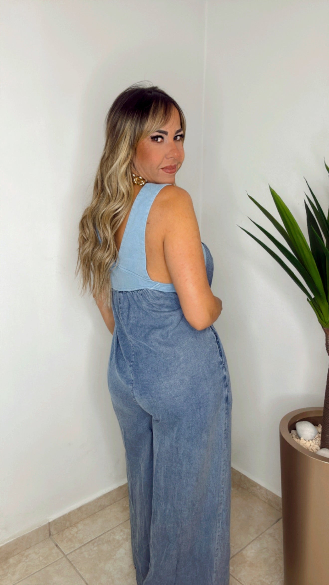 Light Denim BEST SELLER JUMPSUIT