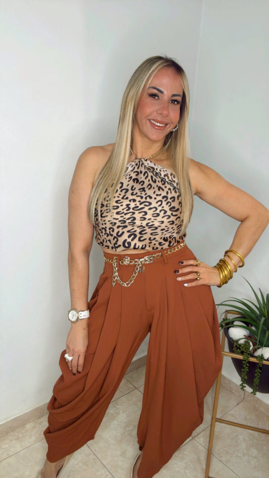 Rust Ballon Pants