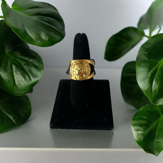 Gold Coin Ring